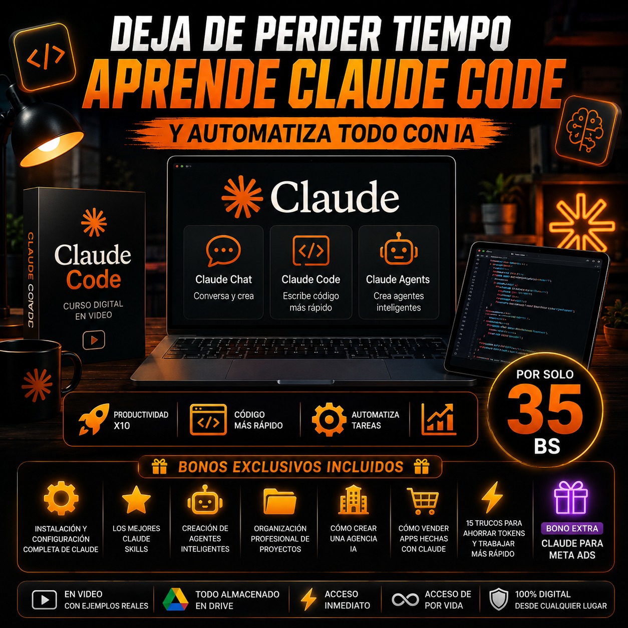 Acceso Rapido Facebook ad: claude pro