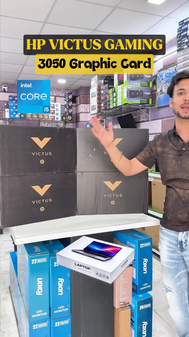 New Om Infotech Facebook ad: HP VICTUS WITH RTX 3050 VARIANTS AVAILABLE NOW