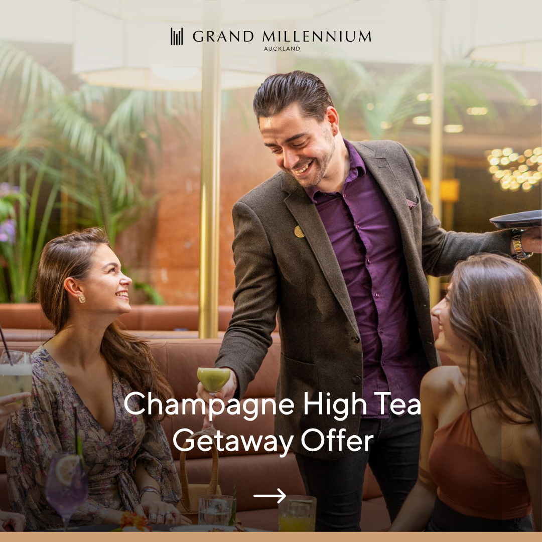 Grand Millennium Auckland Facebook ad: Gather your best friend and escape to the…