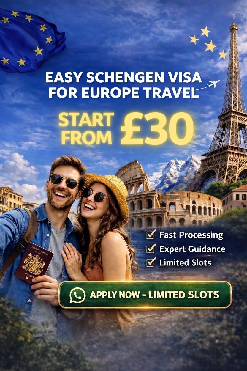 Fastest Travel Ltd. Facebook ad: 99%+ Schengen Visa Approval Rate