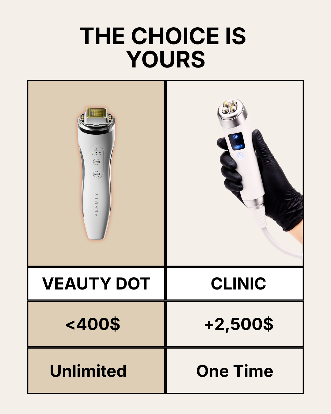Veauty Facebook ad