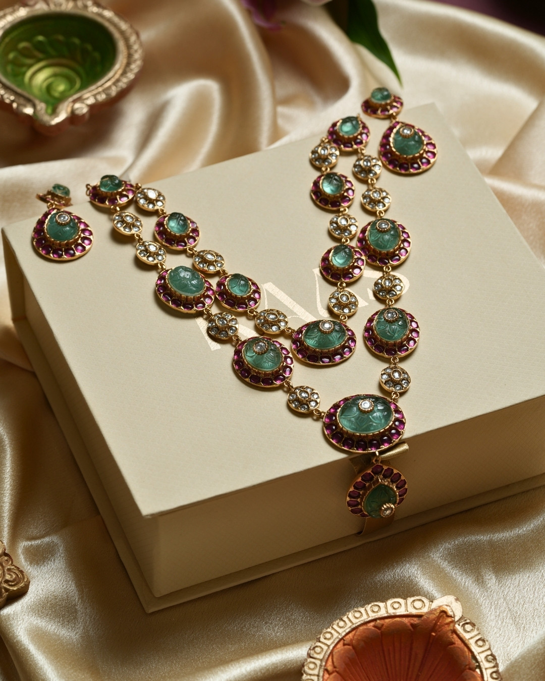 Raas jewellery Facebook ad: This festive season, let your jewellery do the…