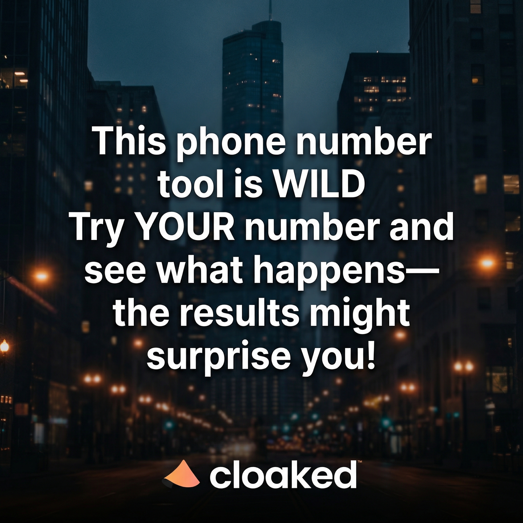 Cloaked Inc. Facebook ad