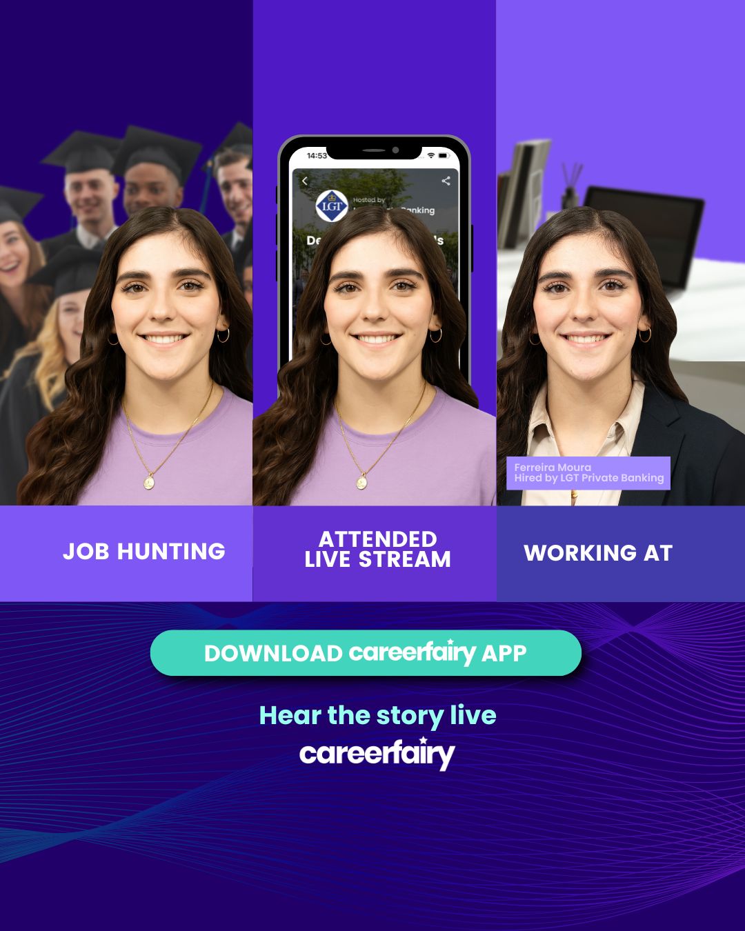 CareerFairy Facebook ad