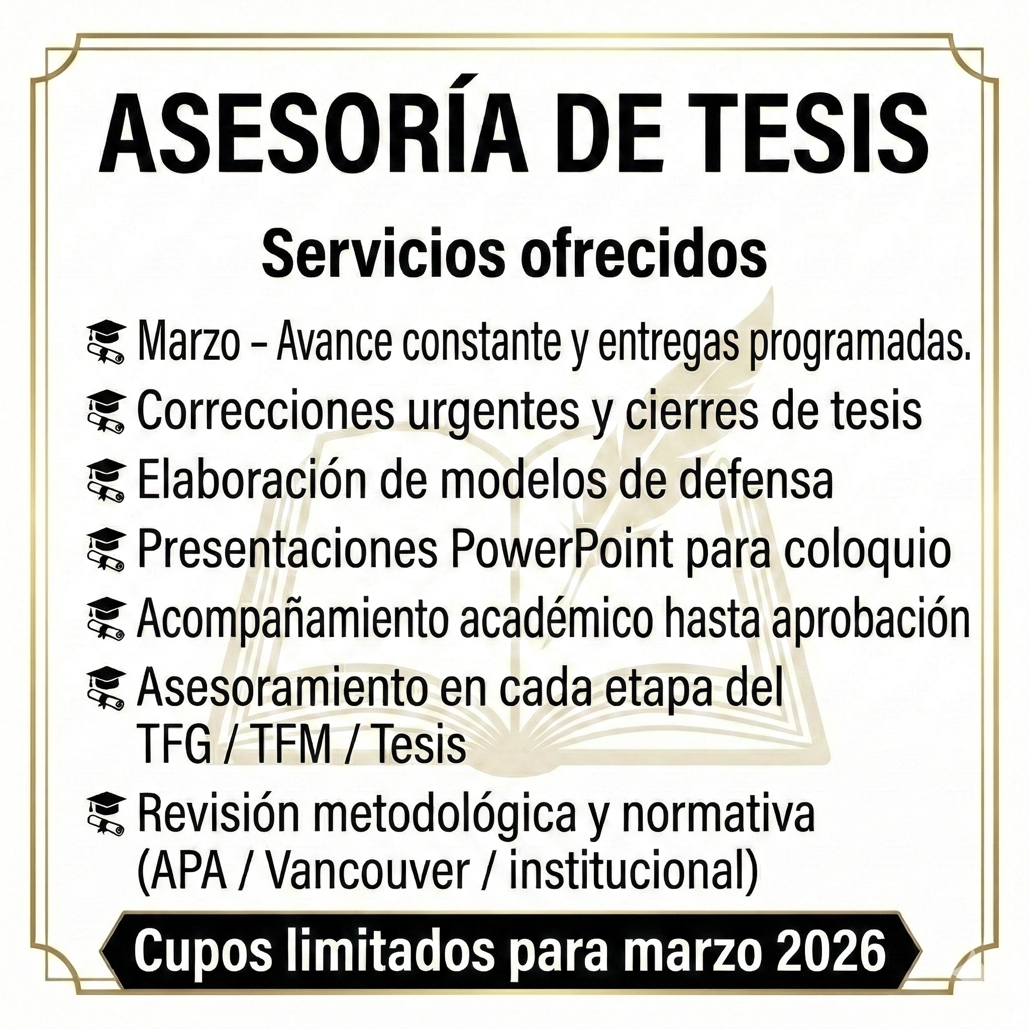 Asesoria de tesis Facebook ad: Asesoría, redacción y corrección de tesis, planes de…