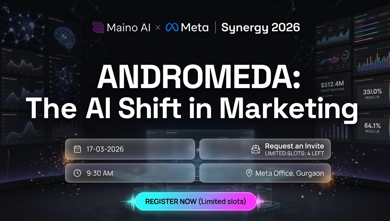 Maino.ai Facebook ad: Marketing decisions. Reimagined by AI.