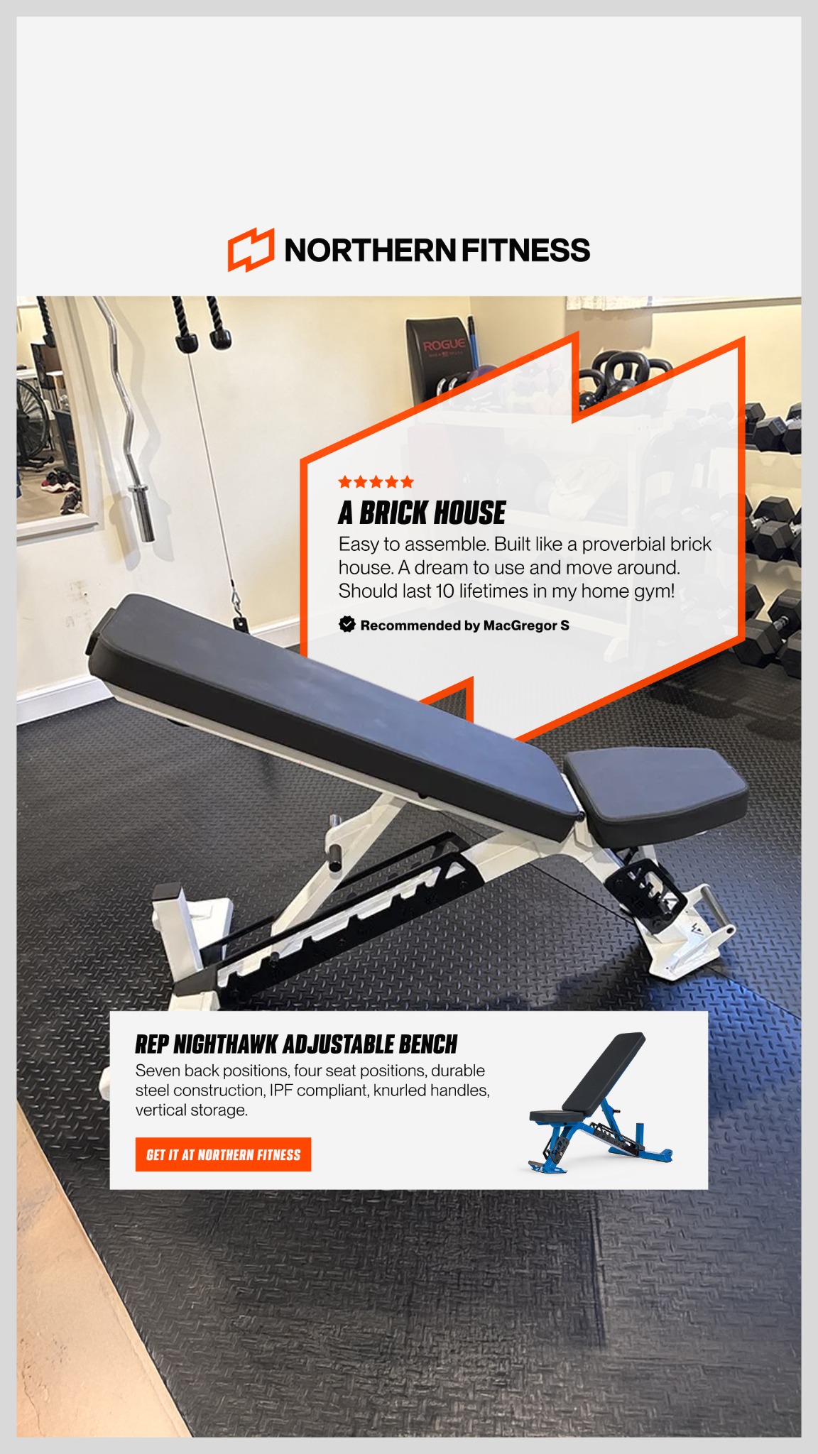 Northern Fitness I Fit Anywhere Facebook ad