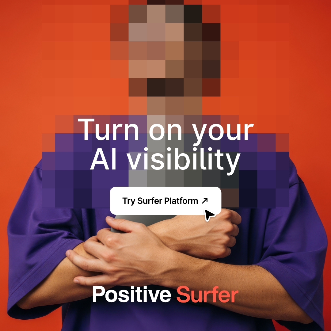 Positive Surfer Facebook ad: Your 7-day trial is waiting