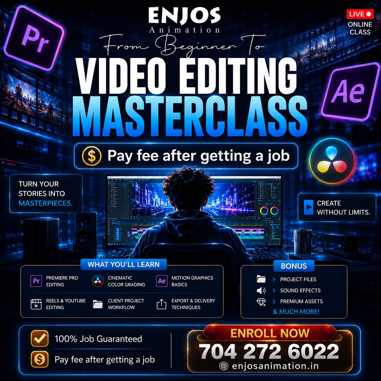 Enjos animation Facebook ad