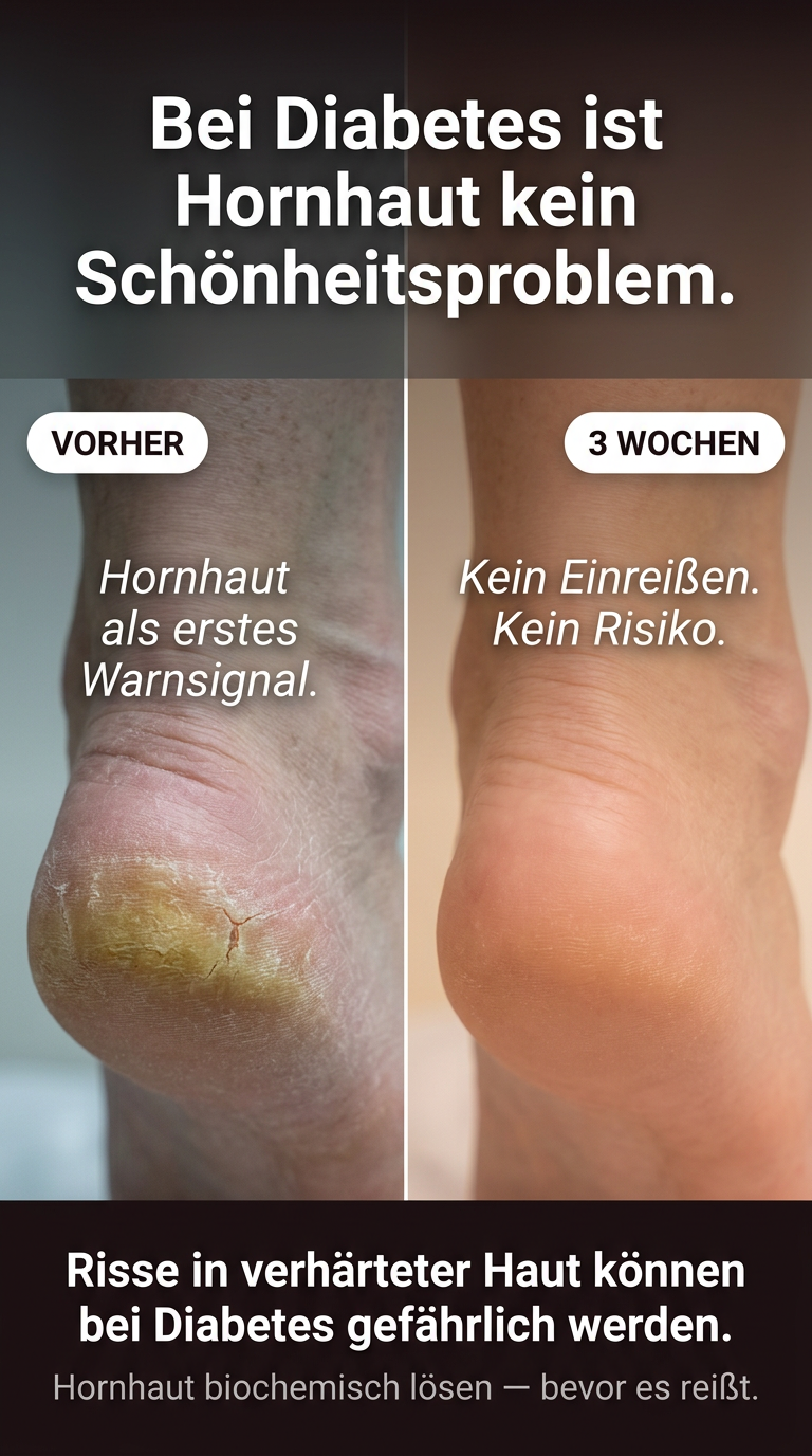 Fussliebe.shop Facebook ad: Warum Diabetiker niemals hobeln sollten, und was Podologen…
