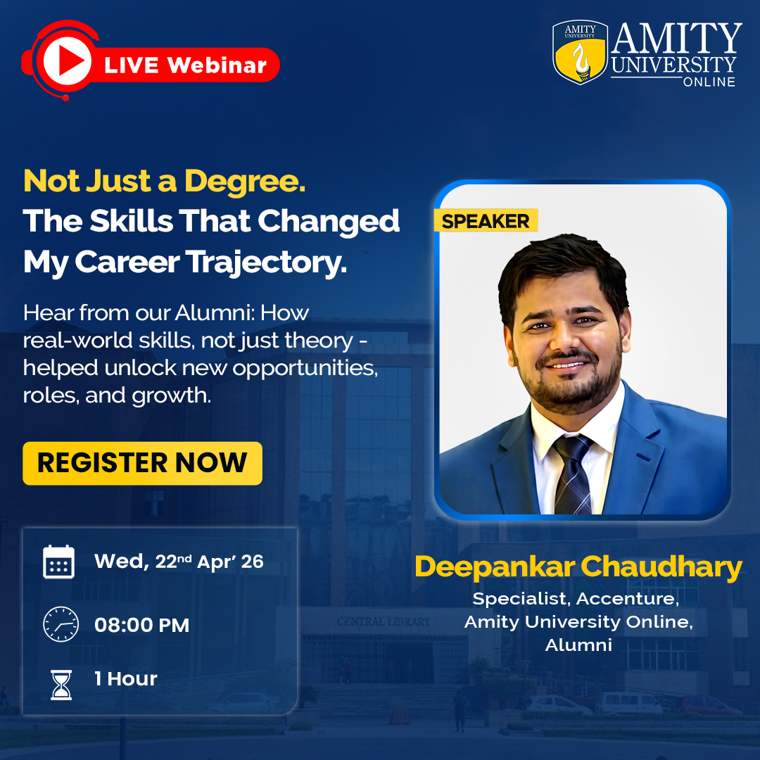 Amity Online Facebook ad
