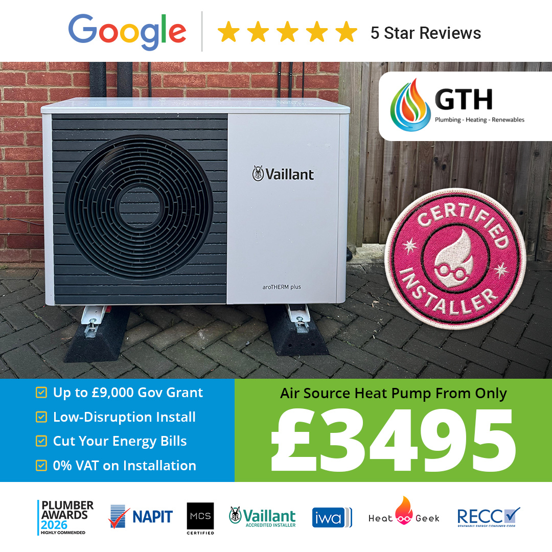 Gas Tech Heating Ltd Facebook ad: ASHP Fully Installed From £3,495