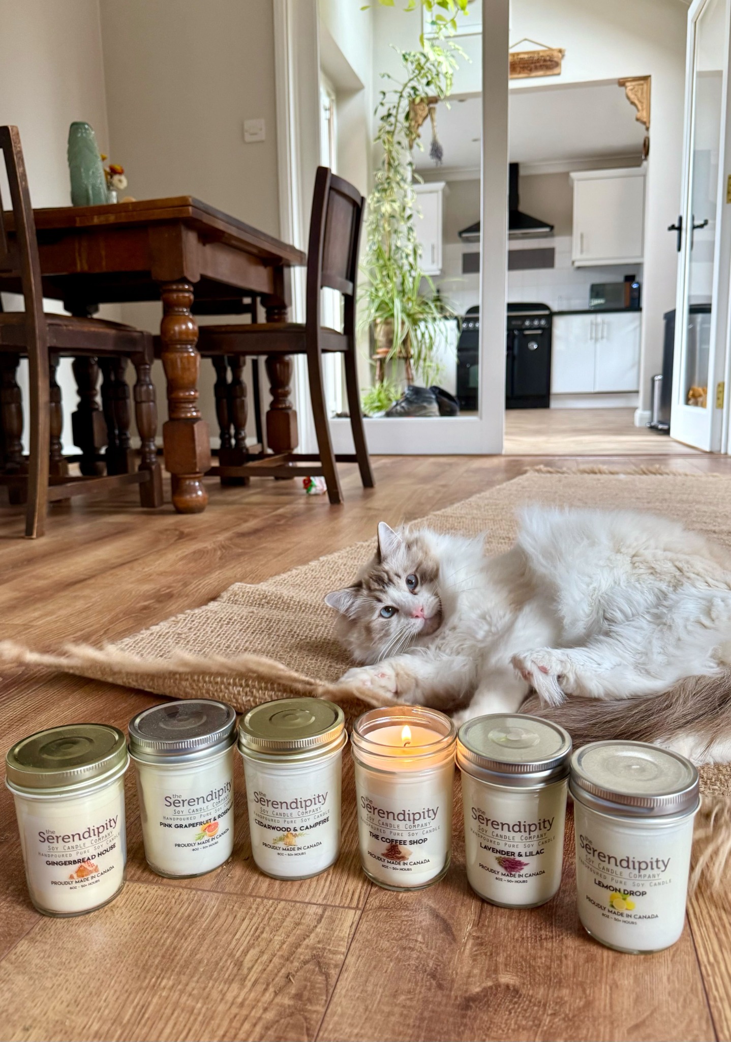 The Serendipity Candle Factory Facebook ad: Serendipity Soy Candles