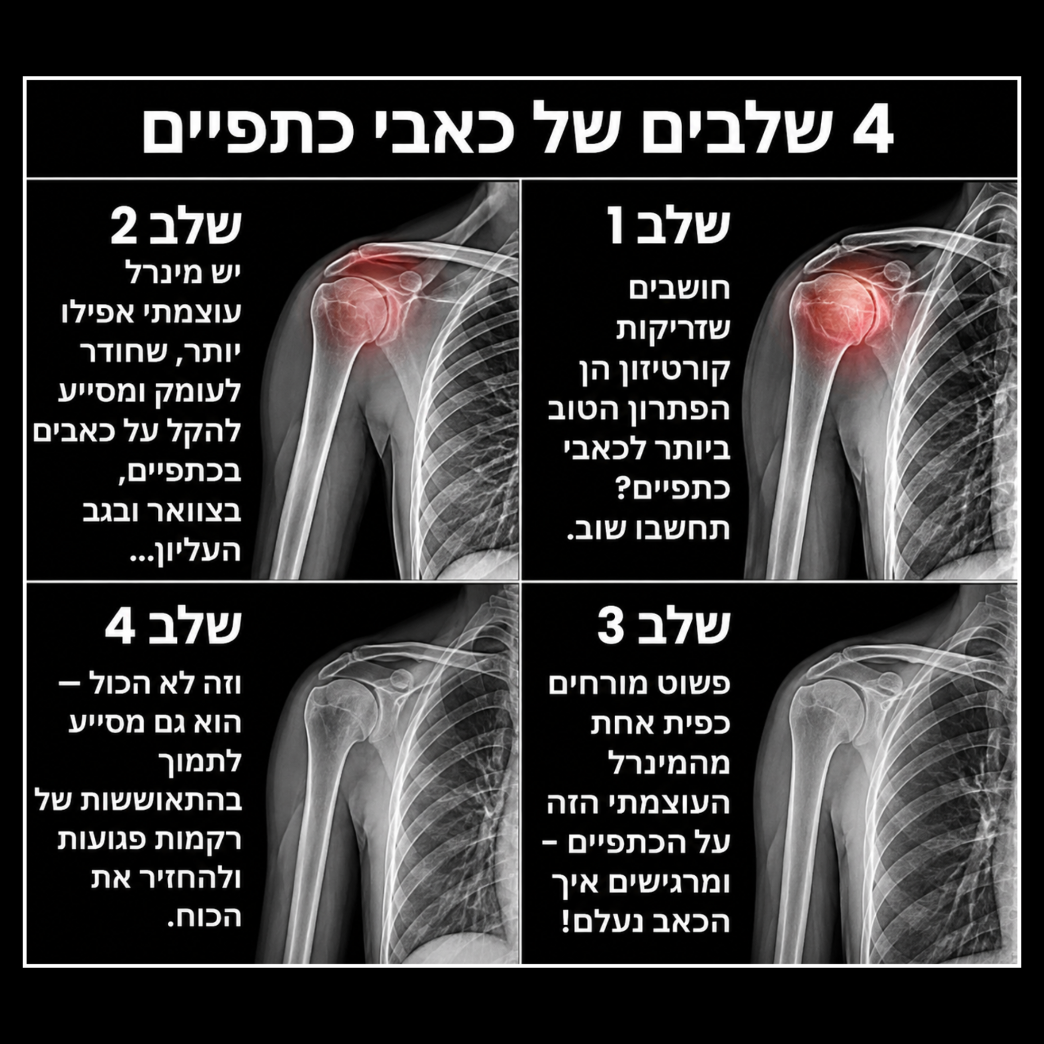 Vibe & Vitality Facebook ad: איזה מינרל הוא הטוב ביותר להקלה על כאבי כתפיים?