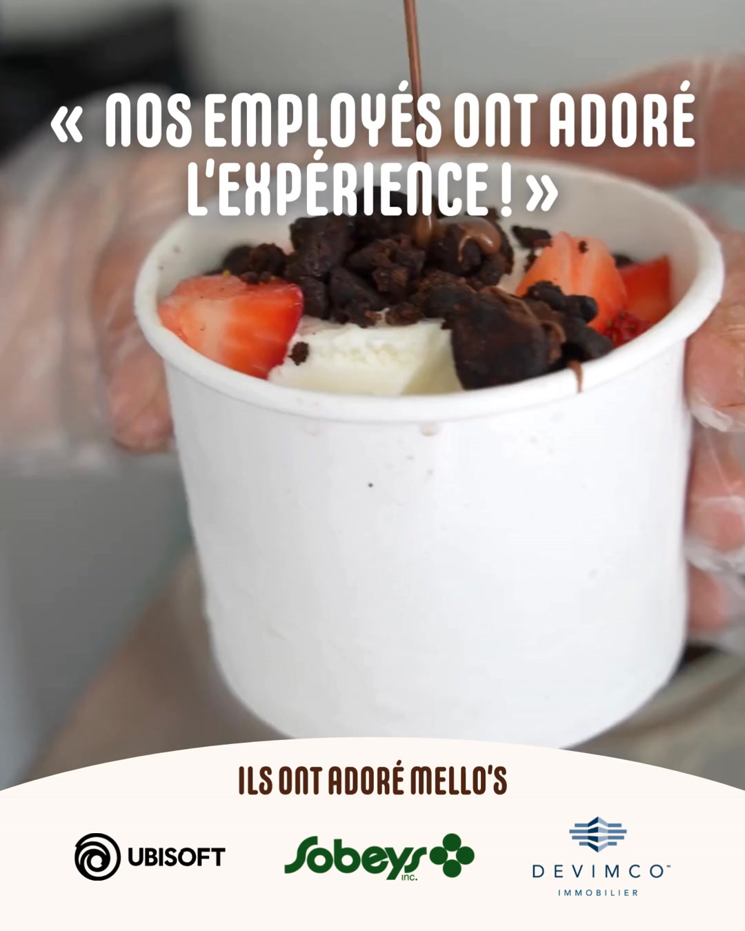 Mello's - Traiteur Dessert Facebook ad: Avec plus de 450 avis 5 étoiles, ça…