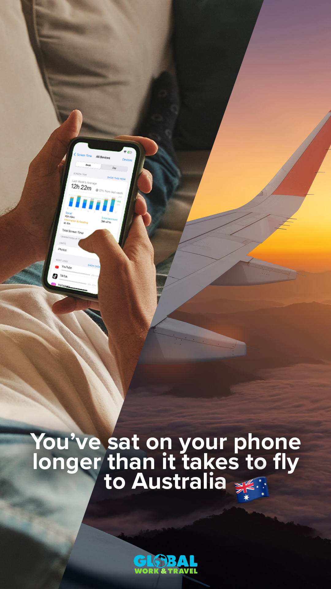 Global Work & Travel Facebook ad