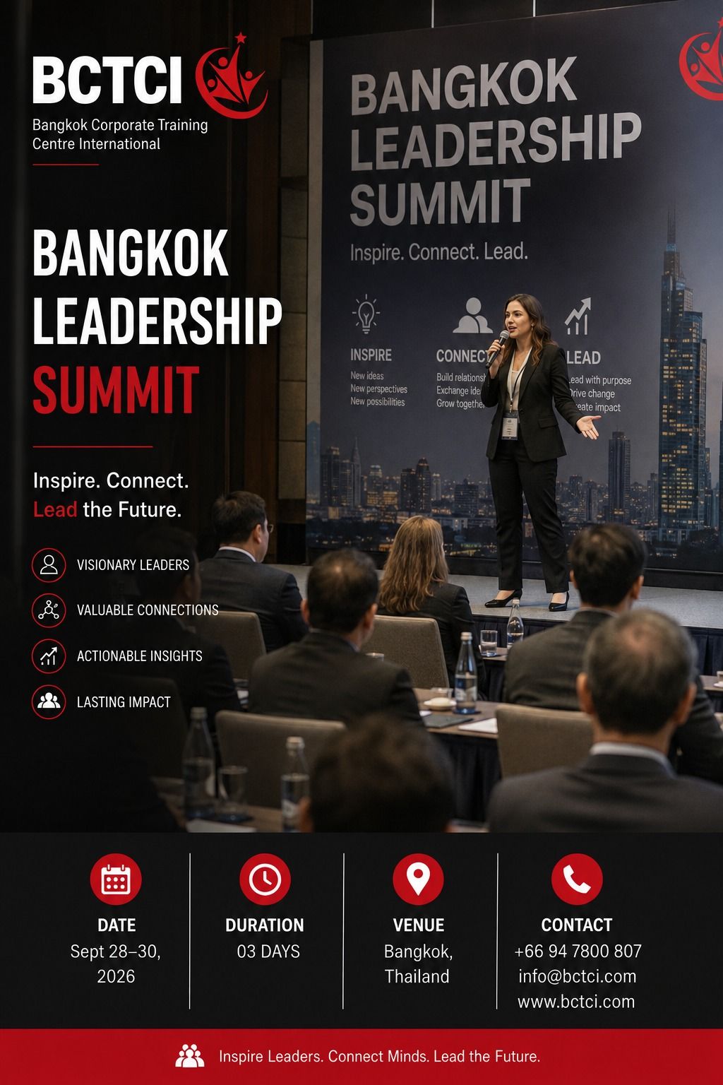 Bangkok Corporate Training Center International Facebook ad: BANGKOK LEADERSHIP SUMMIT 2026