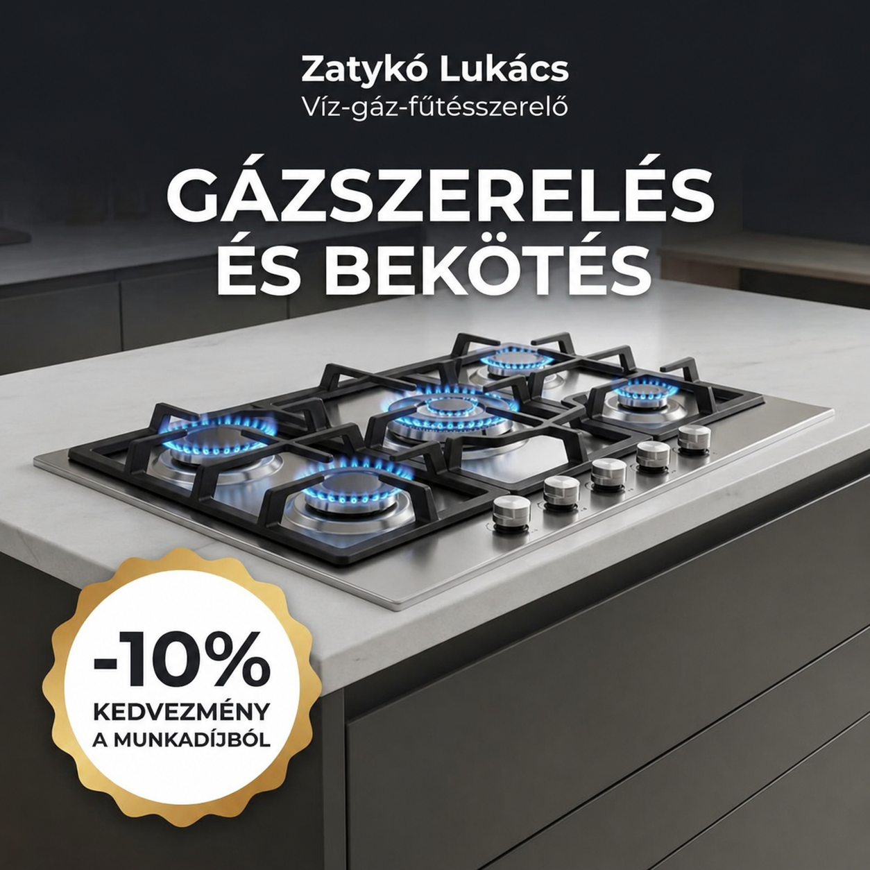 Víz, Gáz És Fűtésszerelő Zatykó Lukács E.V. Facebook ad