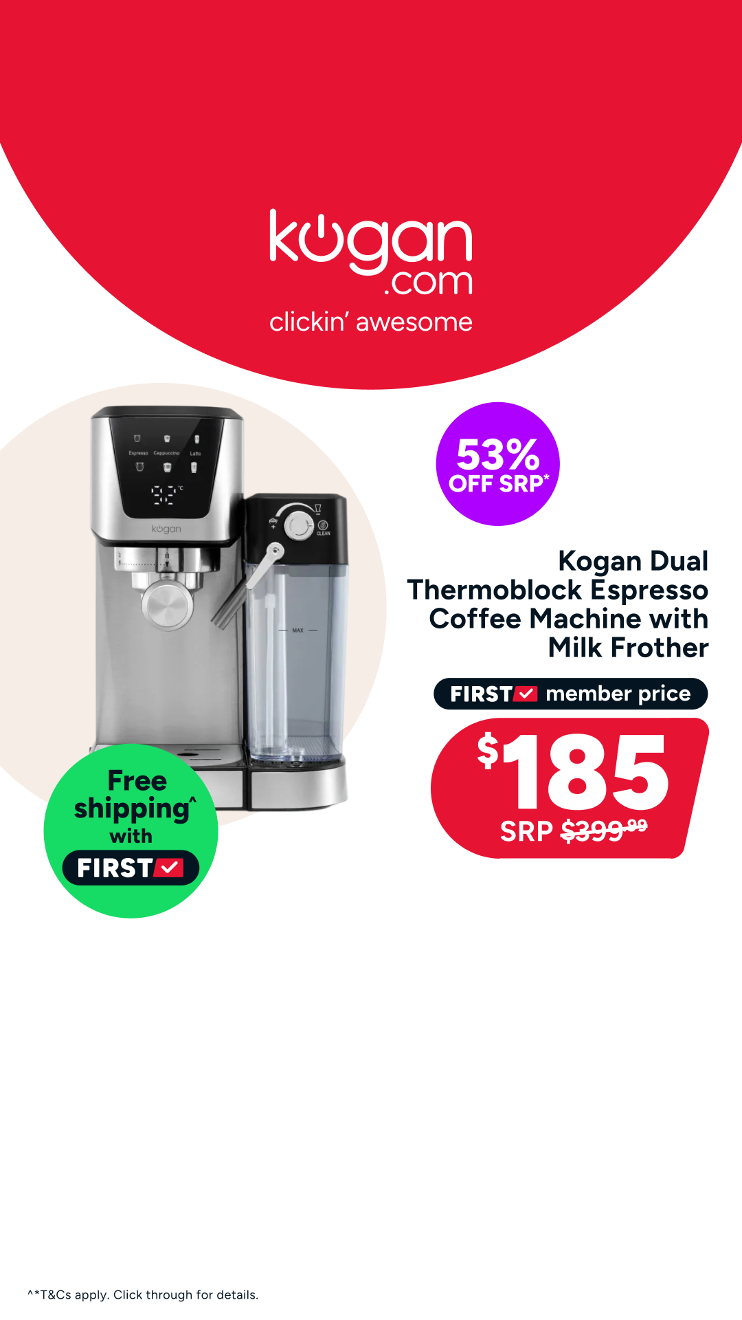 Kogan.com Facebook ad