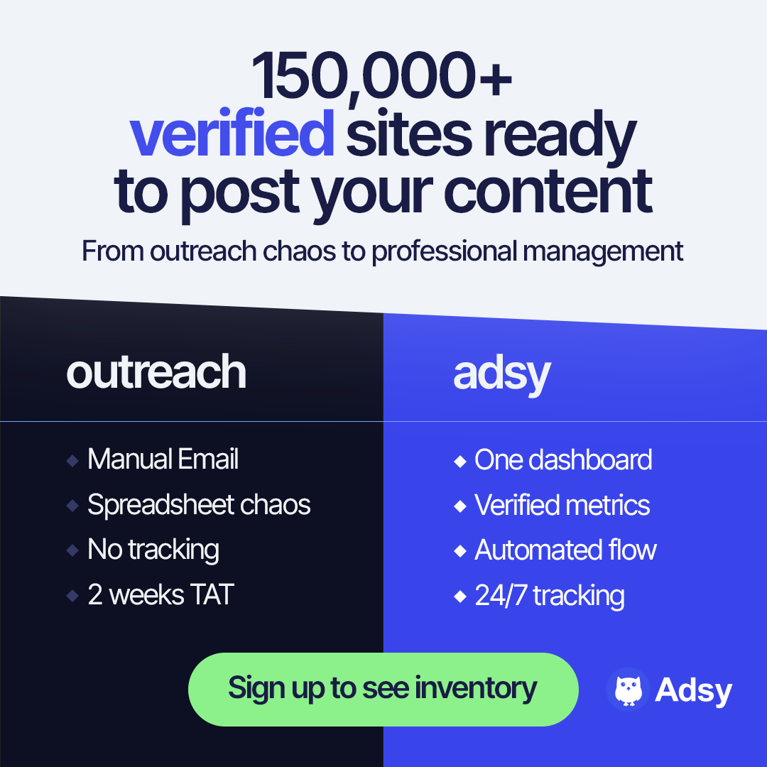 ADSY Content Marketing Platform Facebook ad