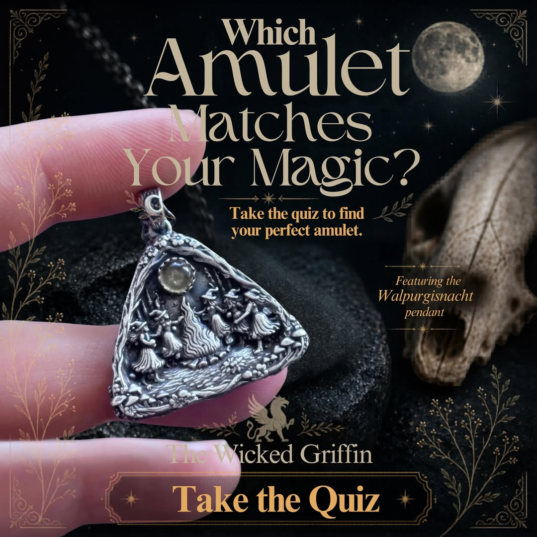The Wicked Griffin Facebook ad: Which Amulet Matches Your Magic?