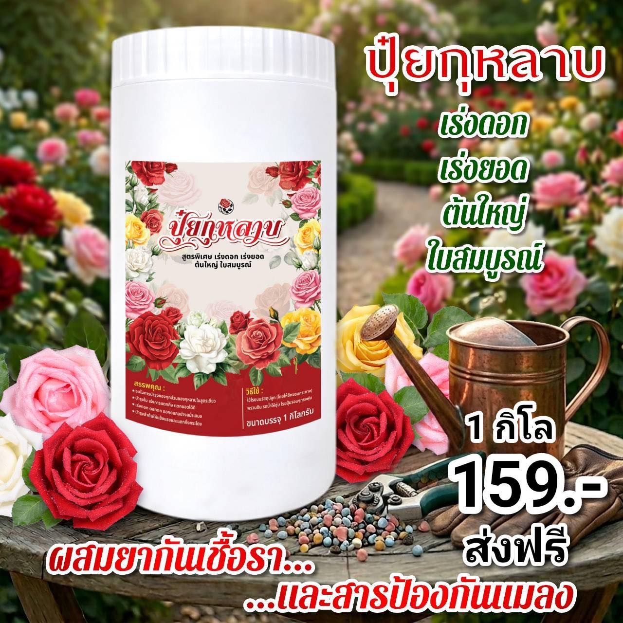 ปุ๋ยกุหลาบ - มีเก็บปลายทาง Facebook ad: ปุ๋ยบำรุงกุหลาบ (สูตรพิเศษ)