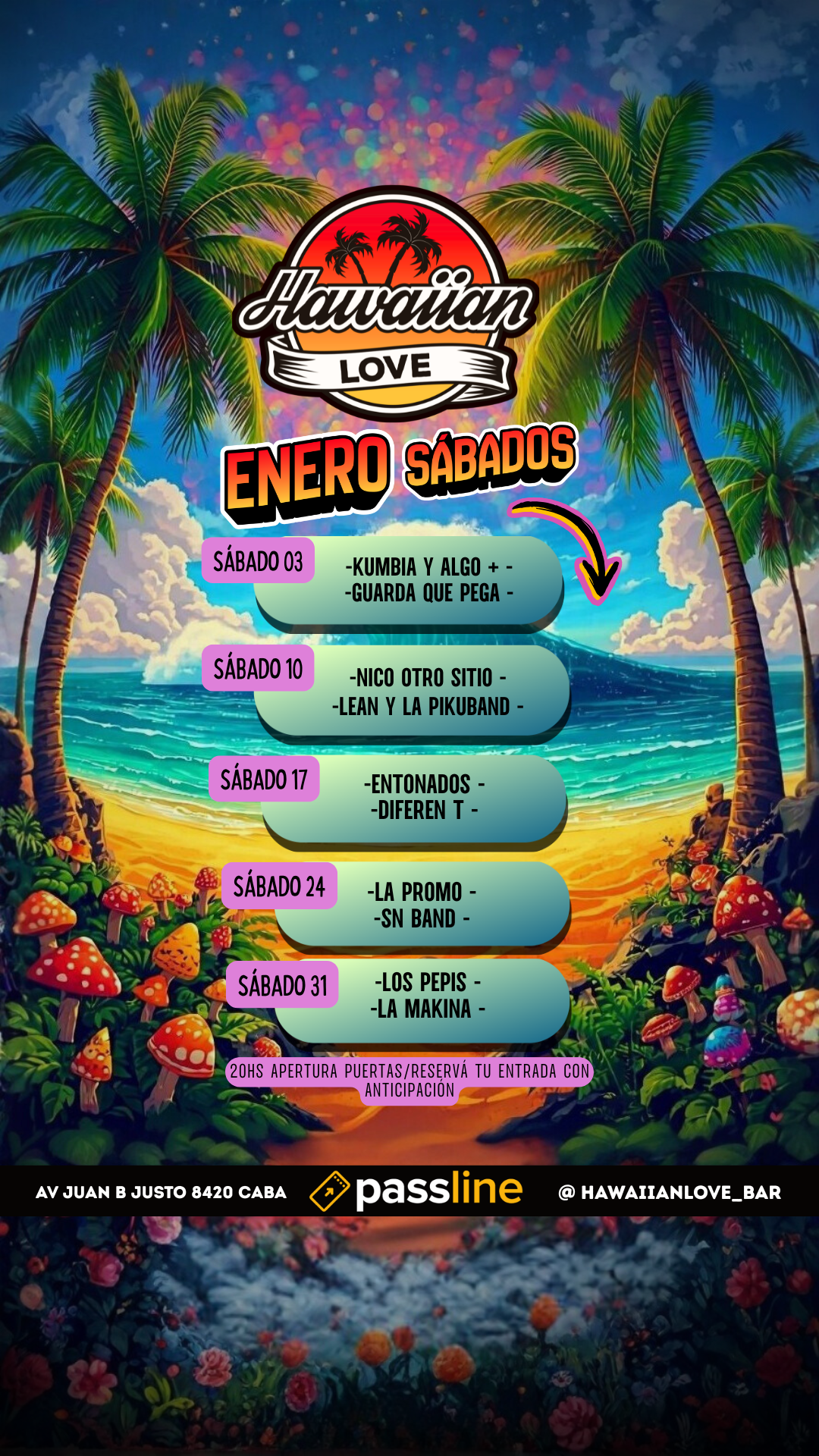 Hawaiian Love Bar Facebook ad