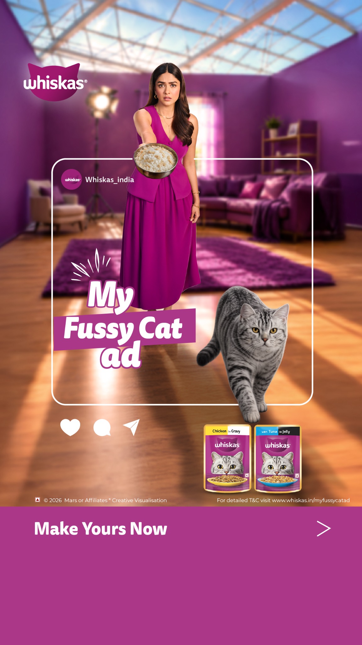 Whiskas India Facebook ad