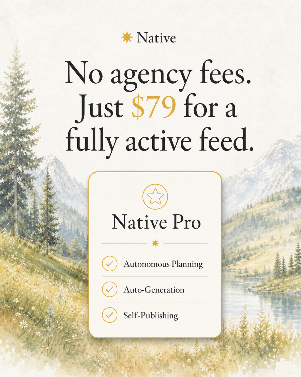 Native AI Facebook ad