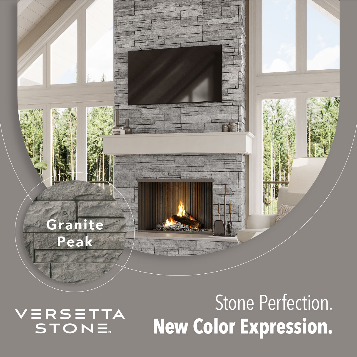 Versetta Stone Facebook ad: See New Stone Colors Today.