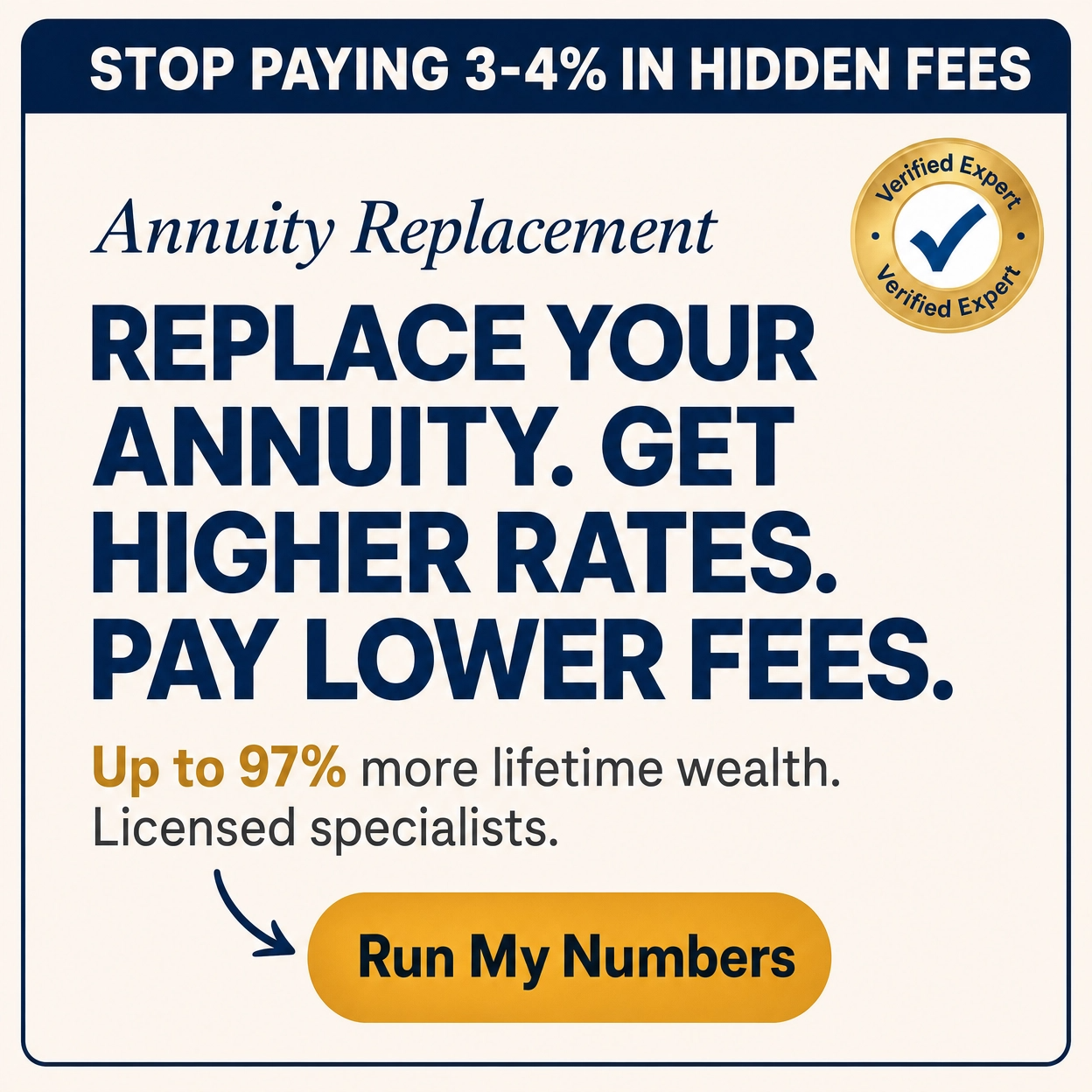 Annuityreplacement.com Facebook ad
