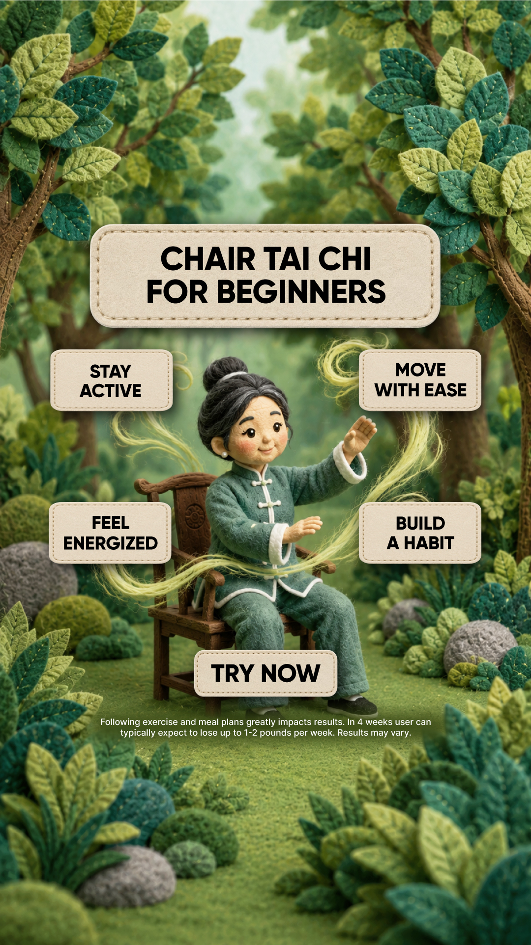 Agata Fitness Facebook ad: Start Chair Tai Chi