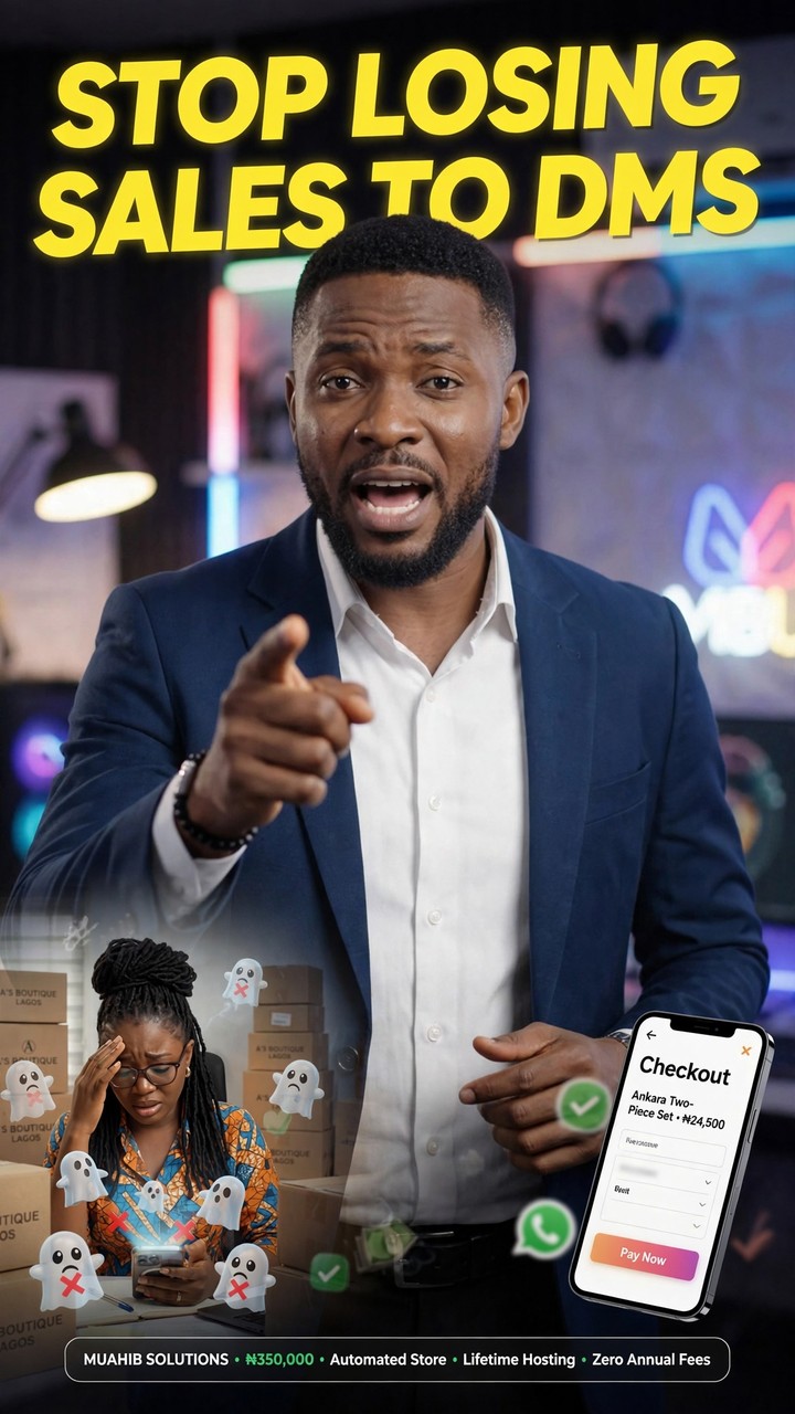 Muahibsolutions Facebook ad: Get a Professional Business Website for just ₦350,000.