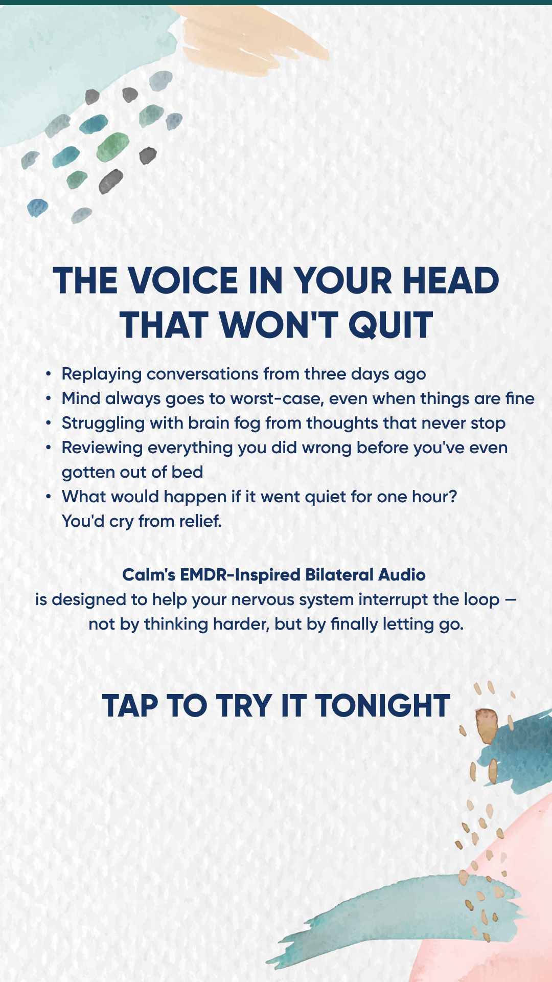 Calm Facebook ad
