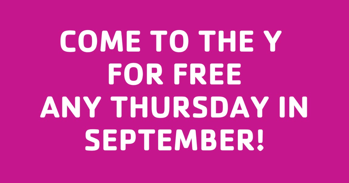 YMCA of Greater Dayton Facebook ad: Try the Y for FREE every Thursday in September!