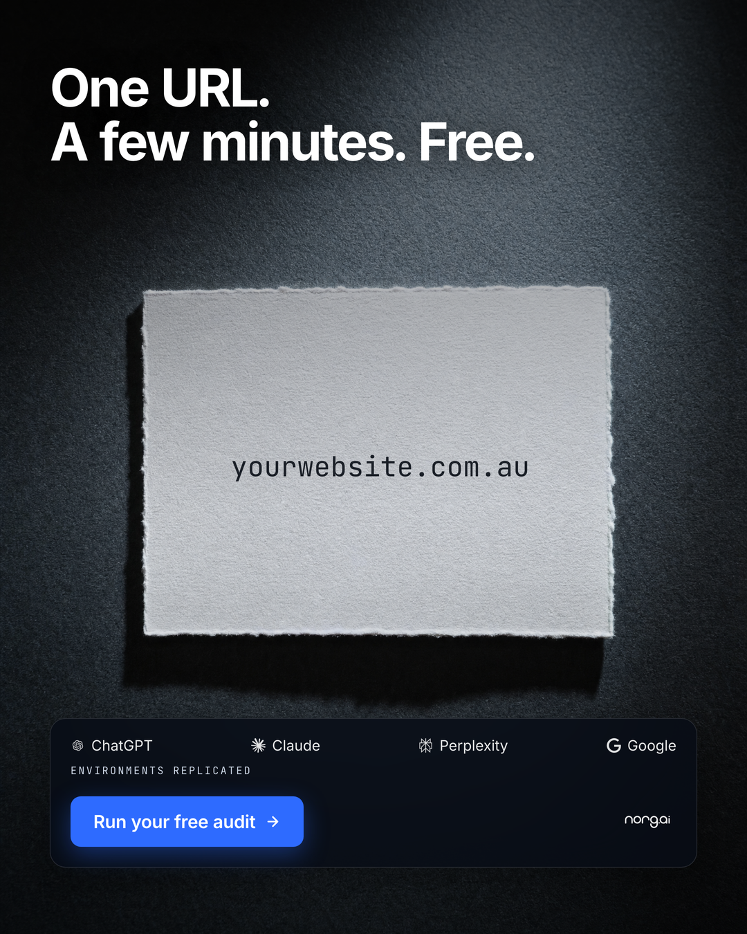 Norg AI Facebook ad: Run your free AI audit