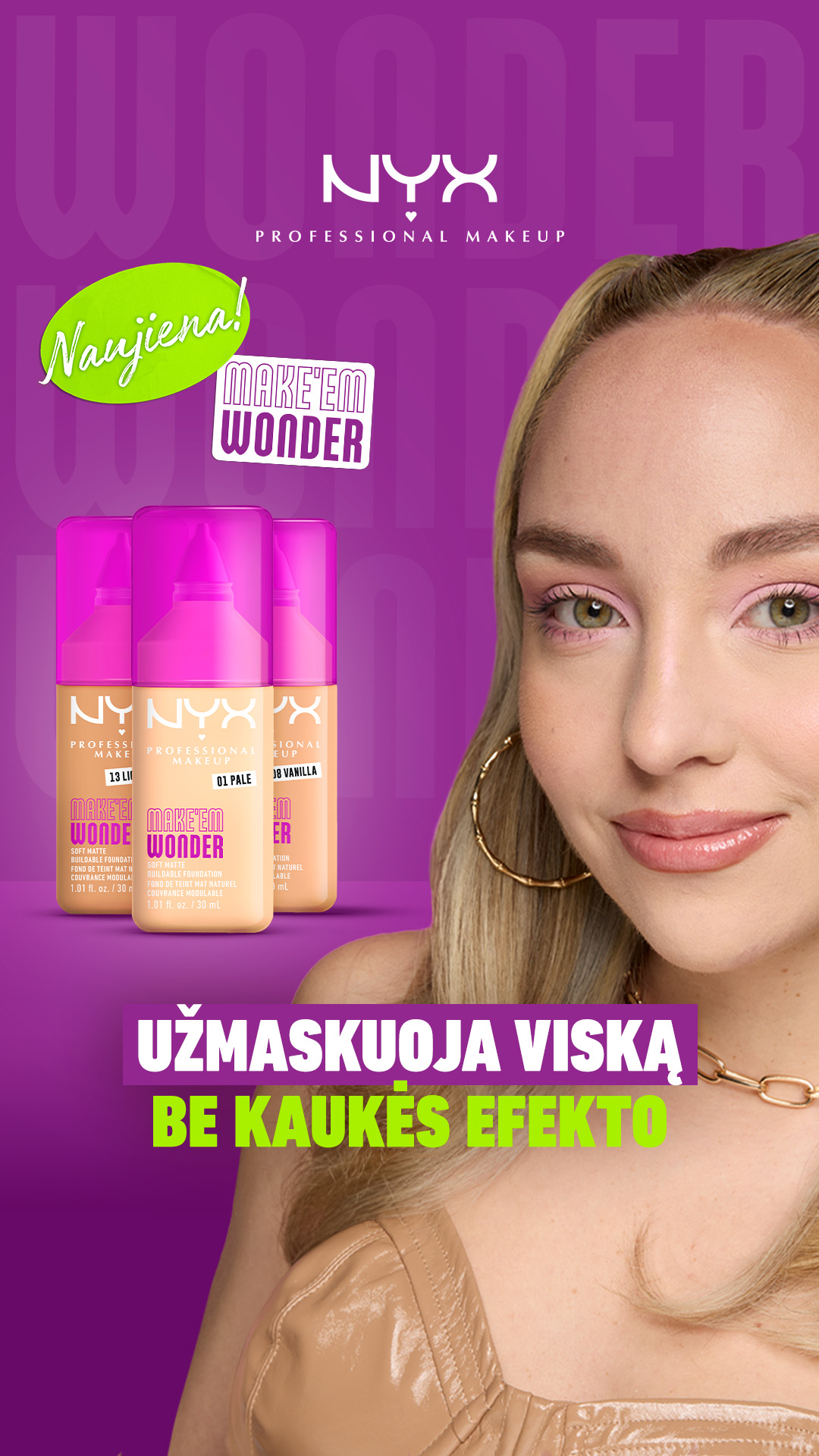 NYX Professional Makeup Lietuva Facebook ad from Mar 1, 2026
