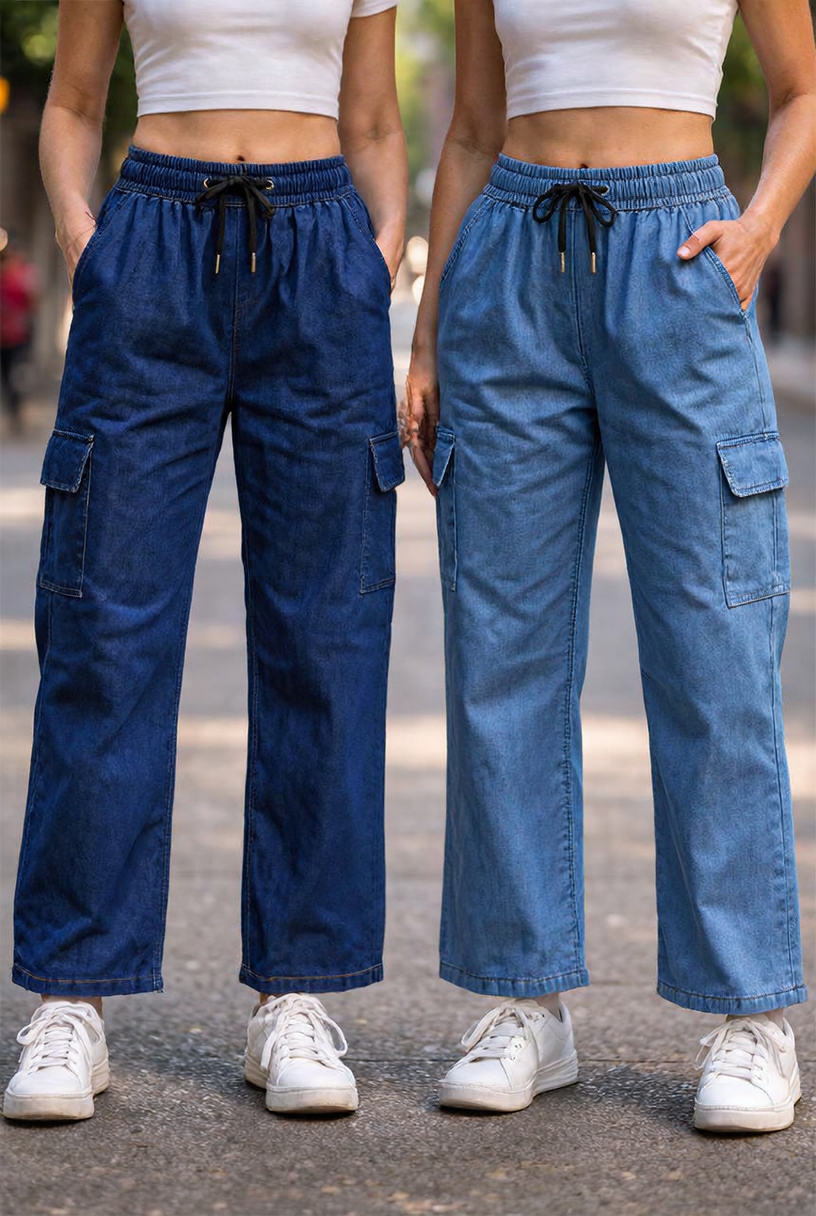 SI Dreams Facebook ad: SI DREAMS Cargo Jeans Combo, 2 Colors