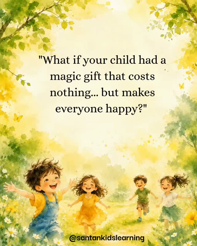 sanatankidslearning Facebook ad: A smile may be small.but it can create…