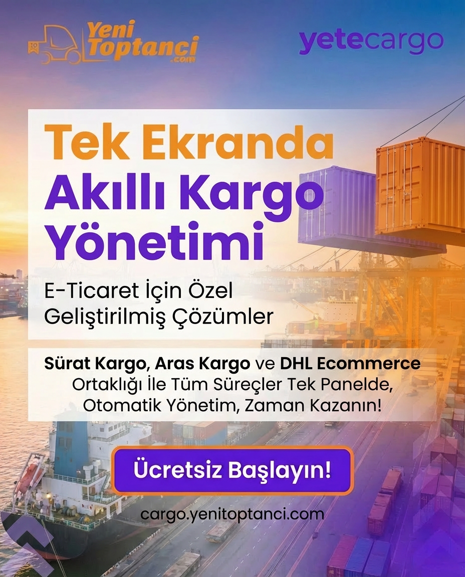 YeniToptanci.com Seller Facebook ad: Tek Ekranda Akıllı Kargo Yönetimi