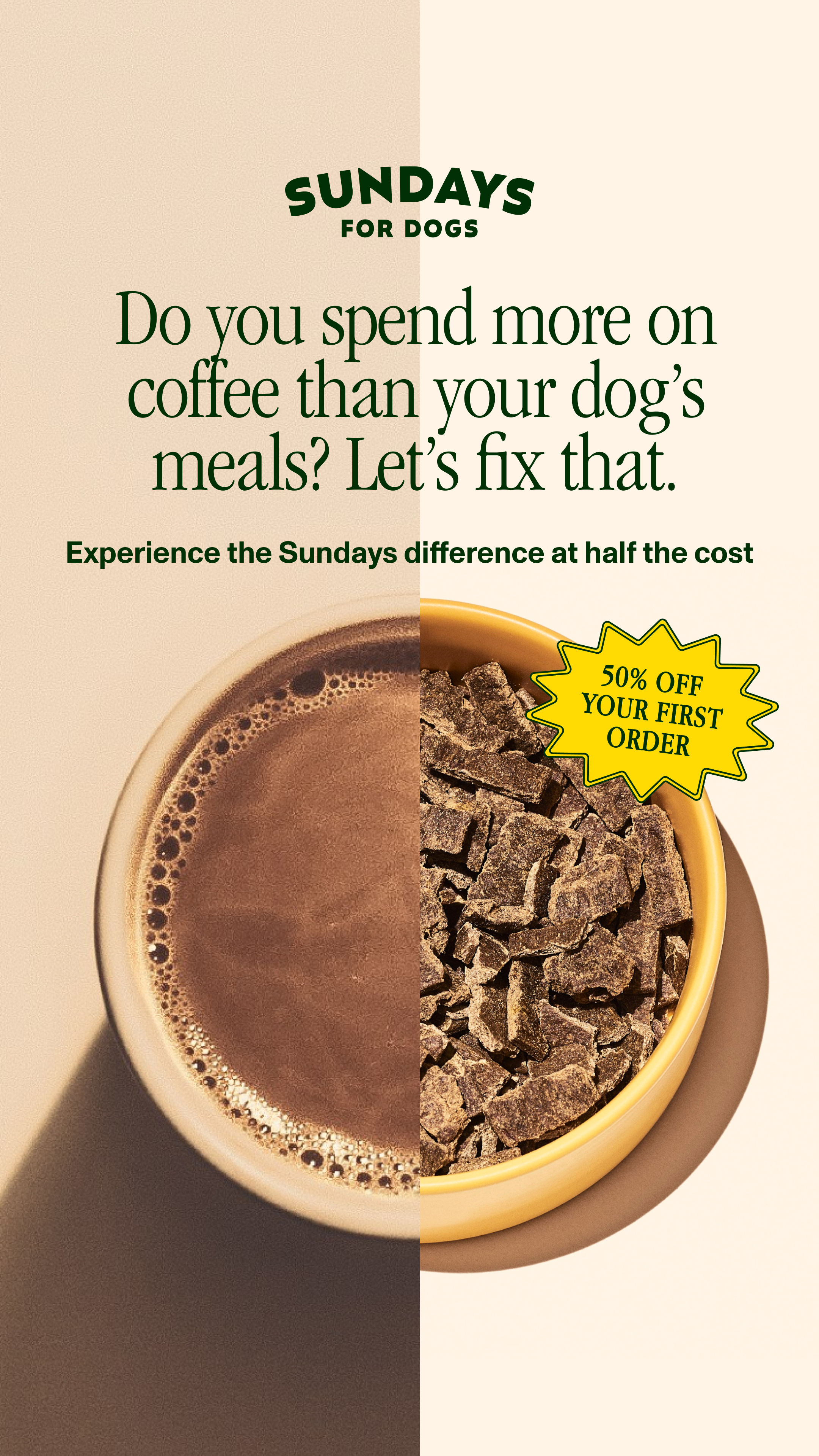 Sundays Facebook ad