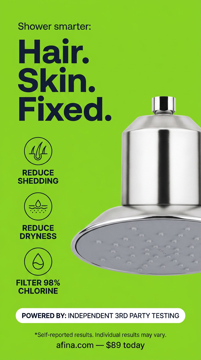 Afina Water Wellness Facebook ad