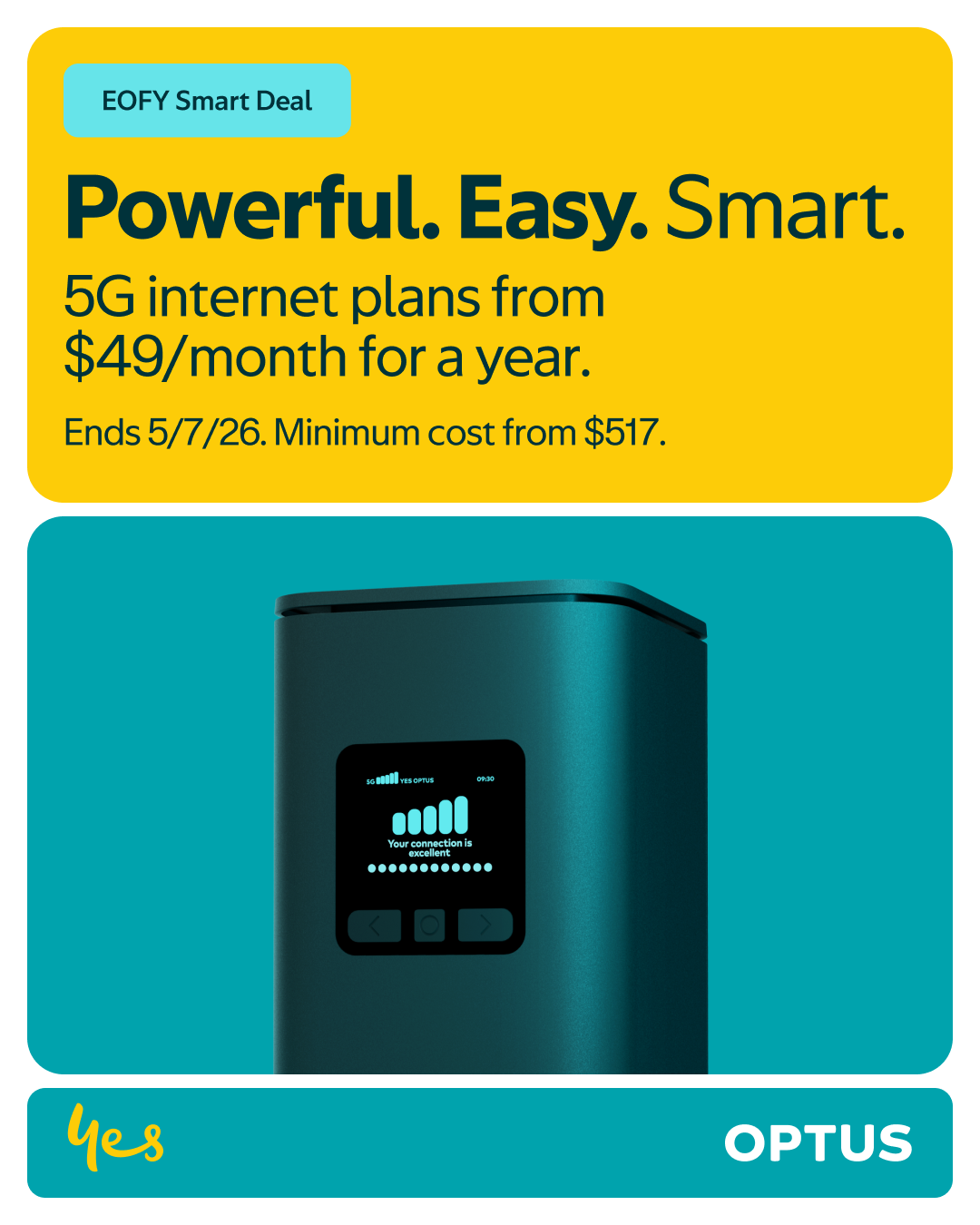 Optus Facebook ad