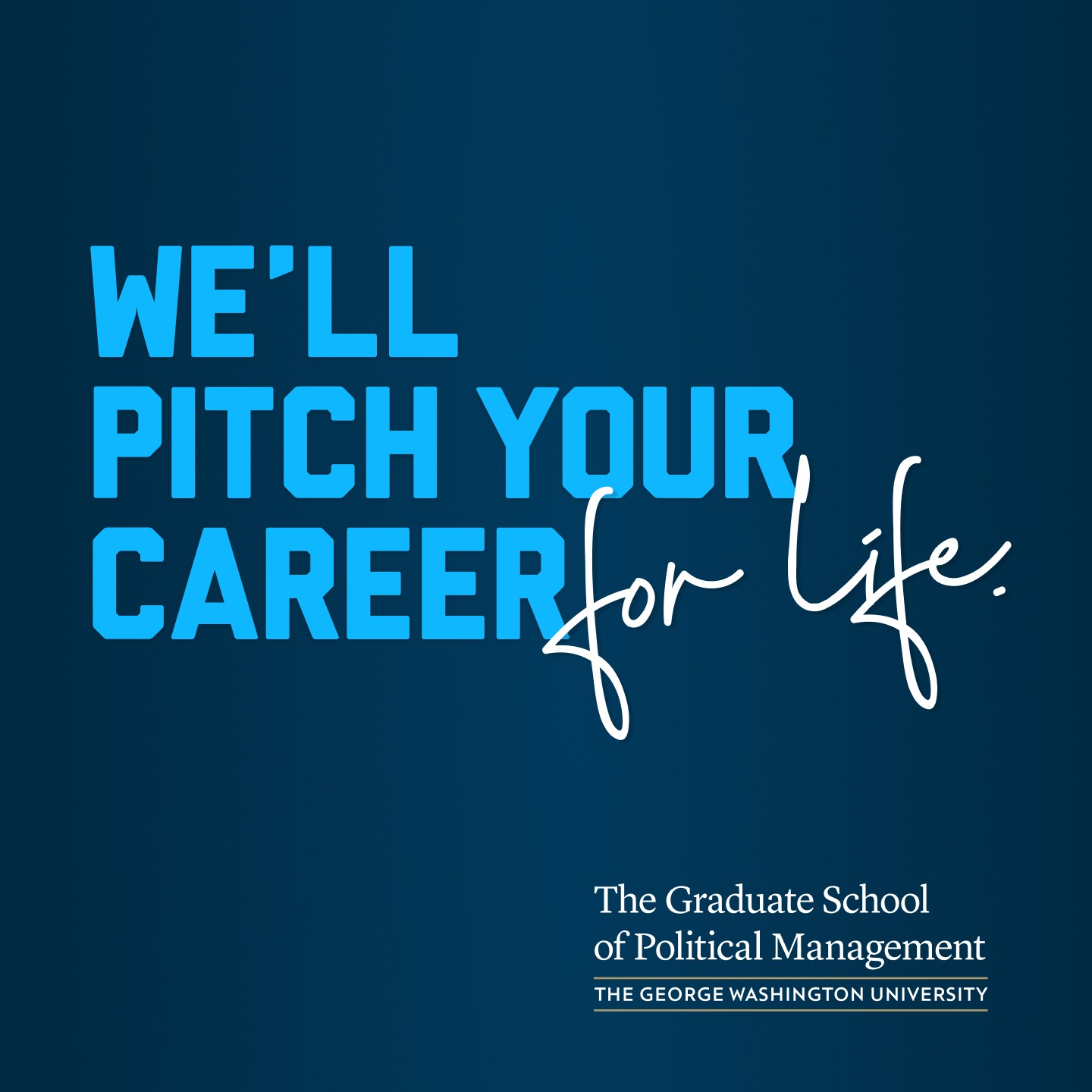 The George Washington University - College of Professional Studies Facebook ad