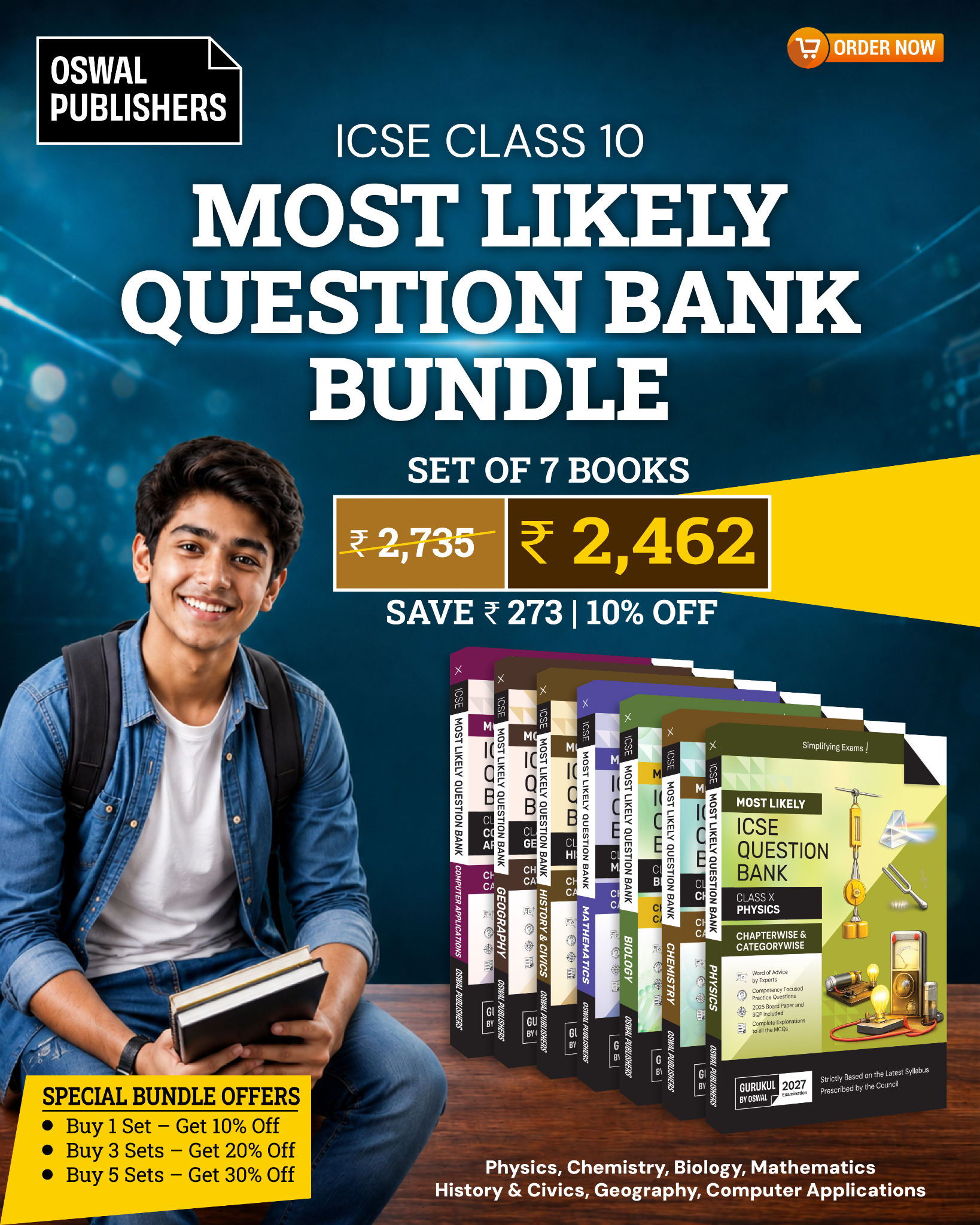 Oswal Publishers India Facebook ad: Want to boost your ICSE Class 10 scores?