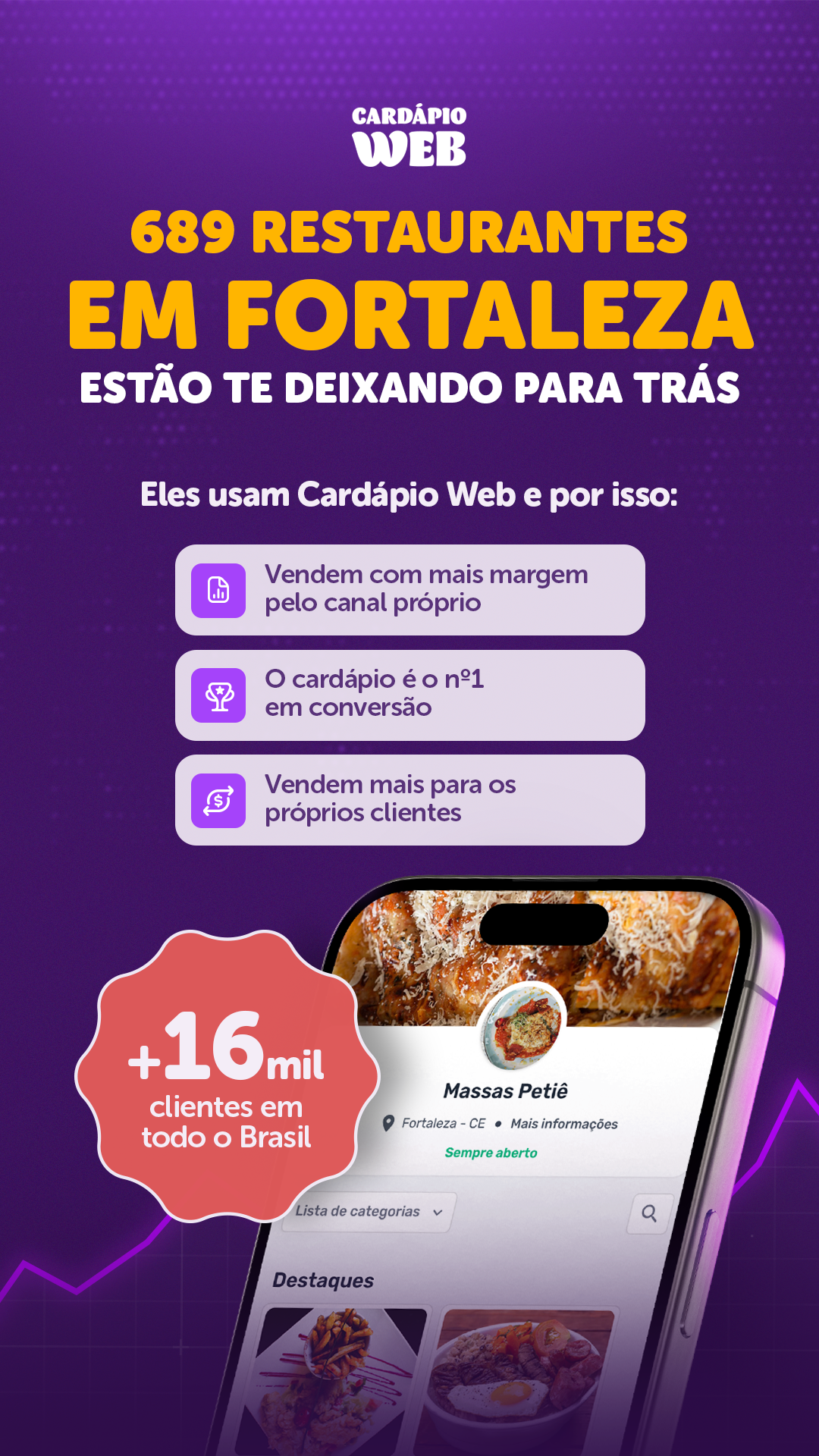 Cardápio Web Facebook ad