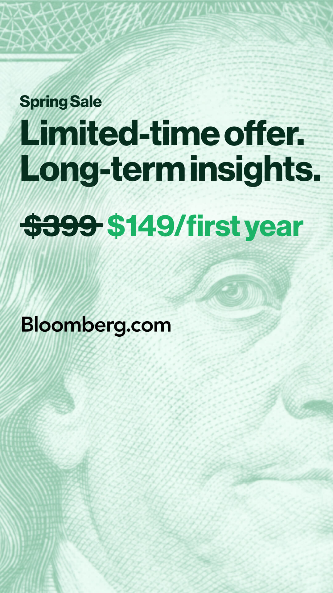 Bloomberg Facebook ad