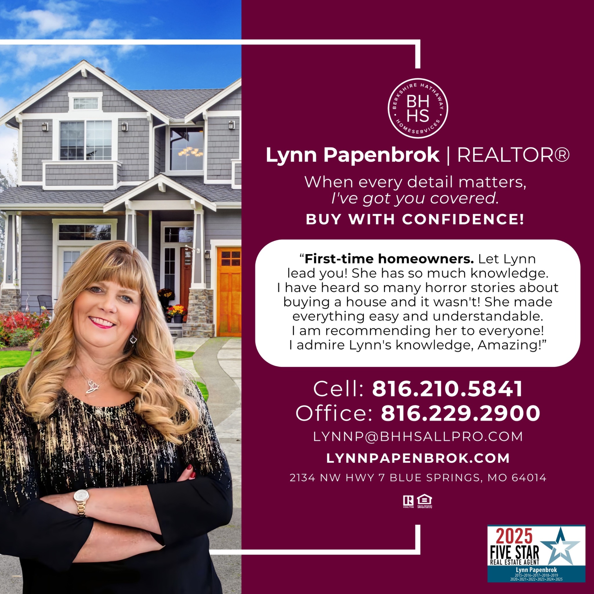 Lynn Papenbrok Berkshire Hathaway HomeServices All-Pro Real Estate Facebook ad