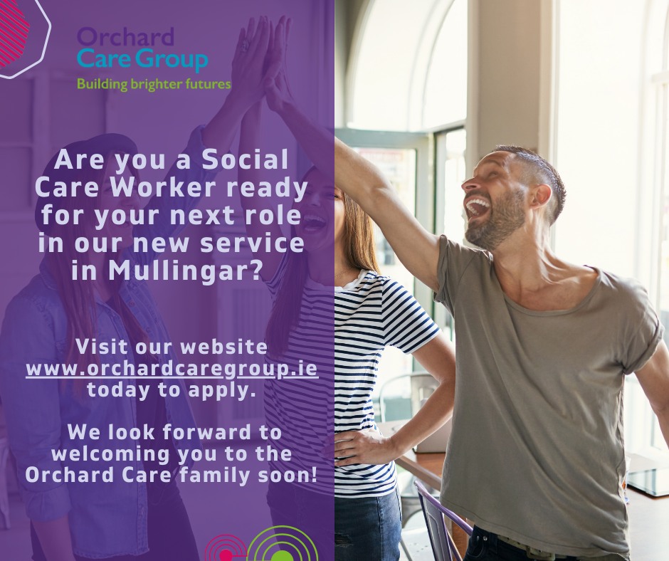 Orchard Care Group Facebook ad: We’re hiring in Mullingar!