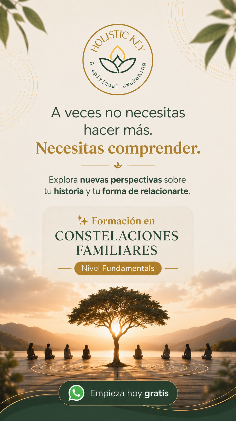Holistic Key- A Spiritual Awakening Facebook ad: LO QUE HEREDASTE TAMBIÉN SE PUEDE SANAR